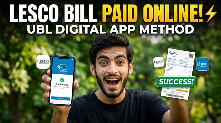 Pay LESCO Bill Online Using UBL Digital App