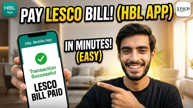 How to Pay LESCO Bill via HBL App